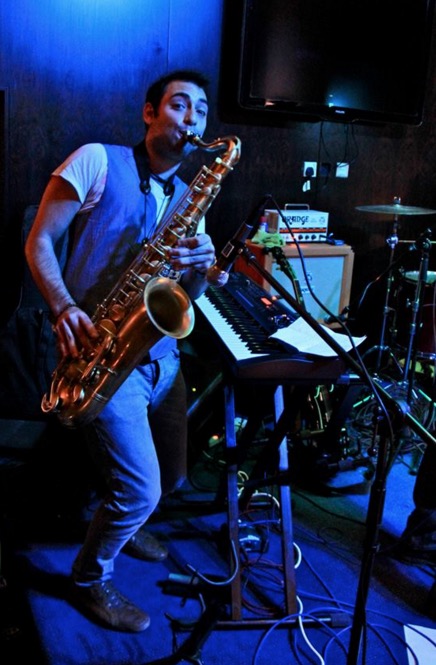Saxophonist performance