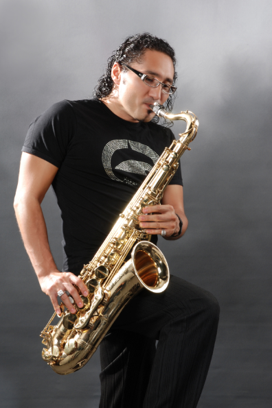 Saxophonist performance