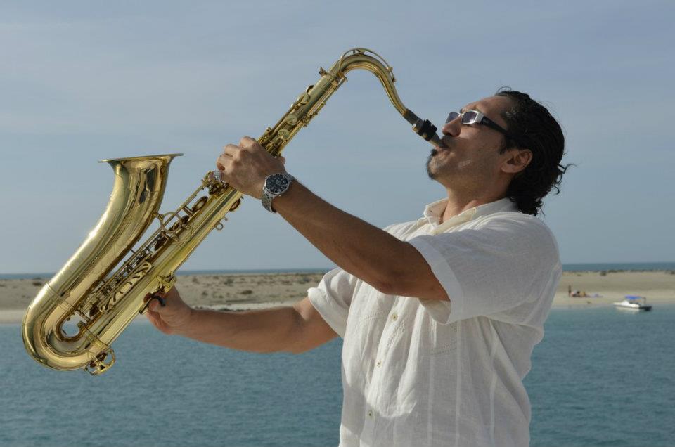 Saxophonist performance
