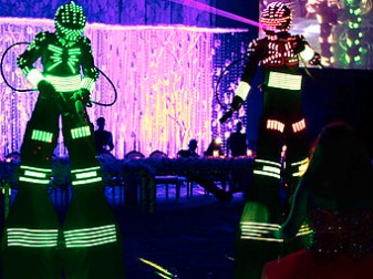 Smoke Laser LED Robot