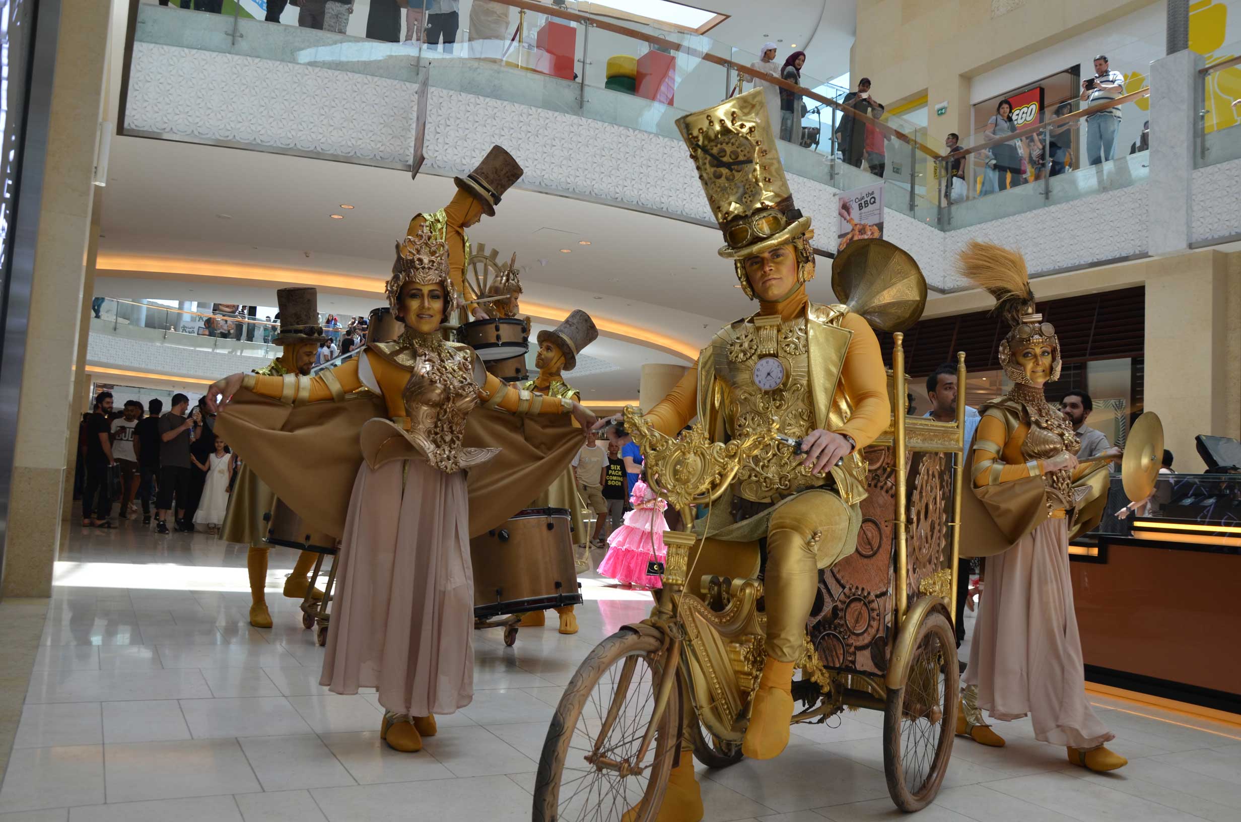 Steampunk Gold Parade performance