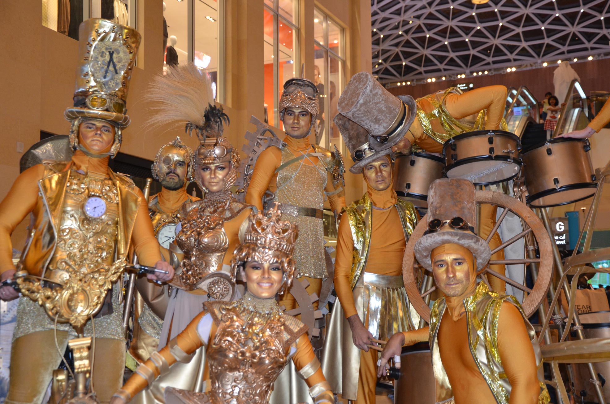 Steampunk Gold Parade performance