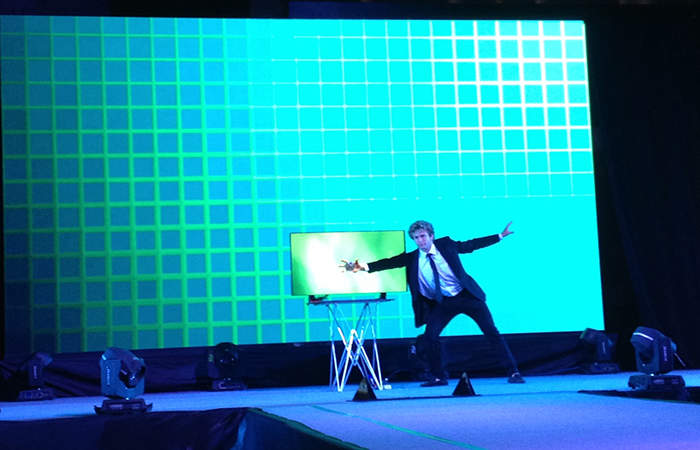 Techno Illusionist performance