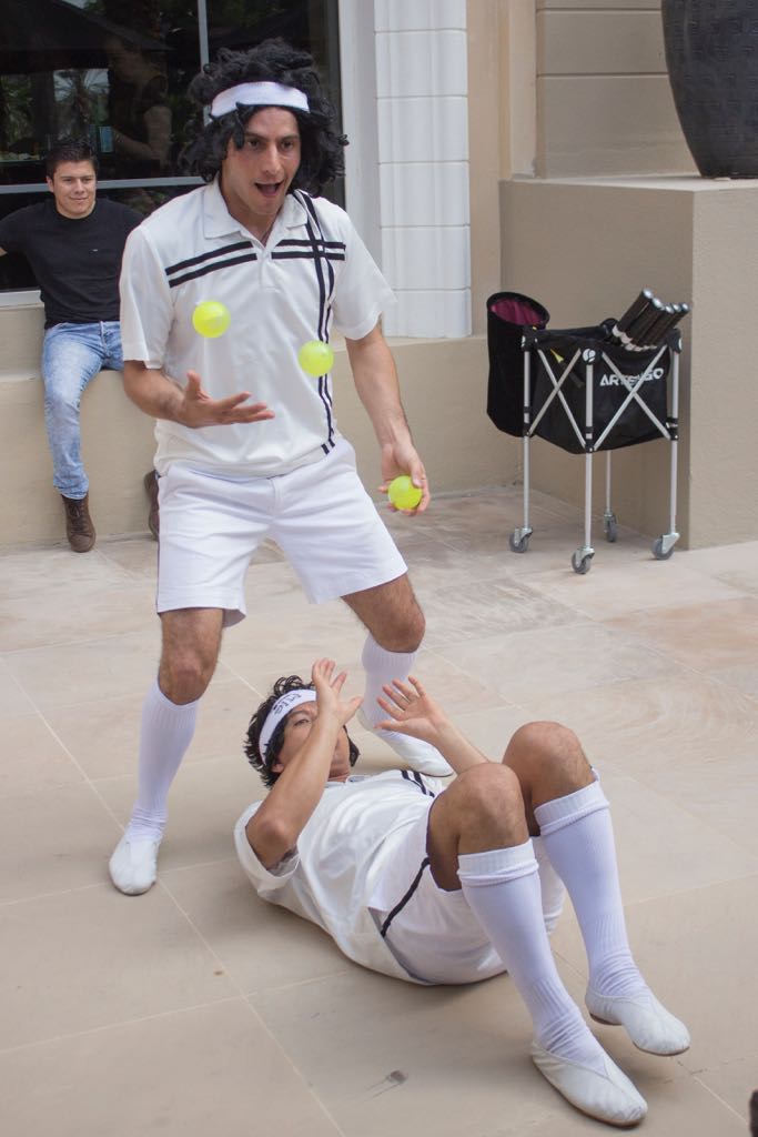 Tennis Juggling Show performance