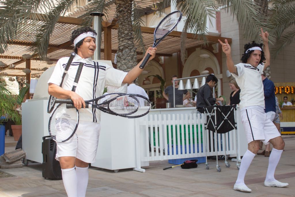 Tennis Juggling Show performance