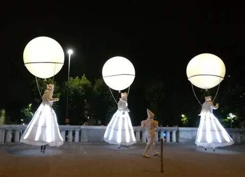 Full Moon Stilt Walkers