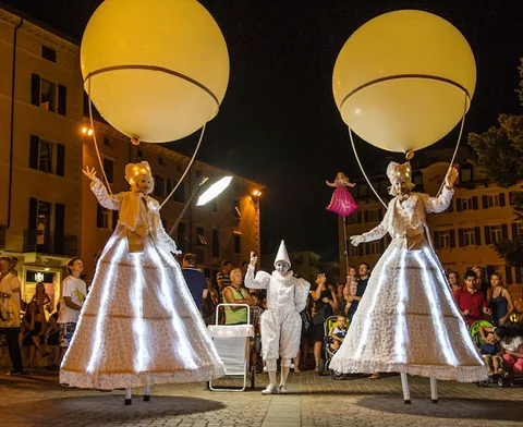 Full Moon Stilt Walkers