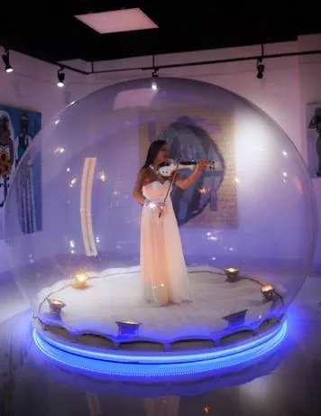 Violinist in a Bubble