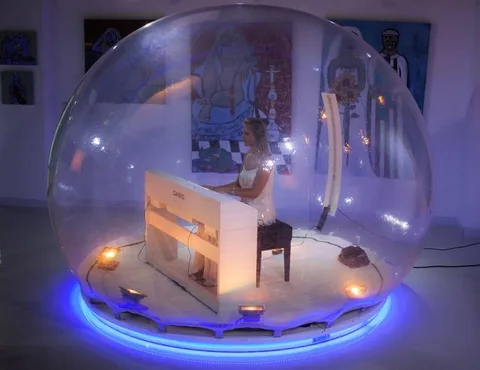 Violinist in a Bubble