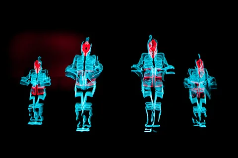 EL Wire + Robot Team Glowing Dancer