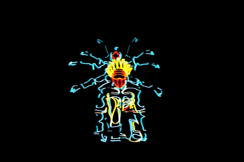 EL Wire + Robot Team Glowing Dancer