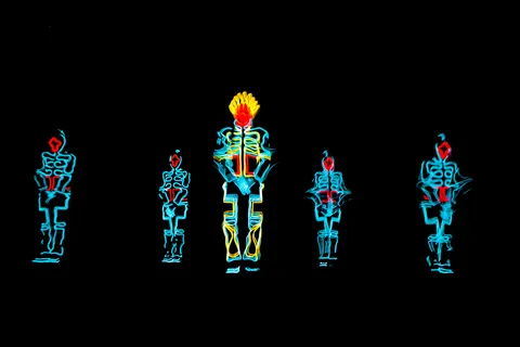 EL Wire + Robot Team Glowing Dancer