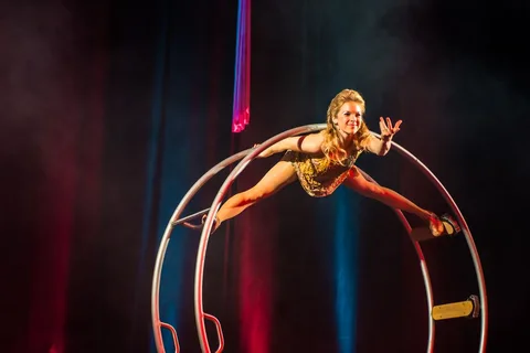 German Wheel and Cyr Acrobats