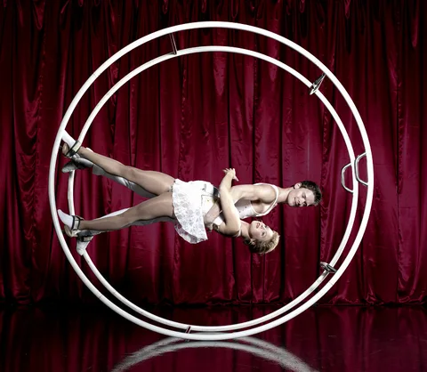 German Wheel and Cyr Acrobats