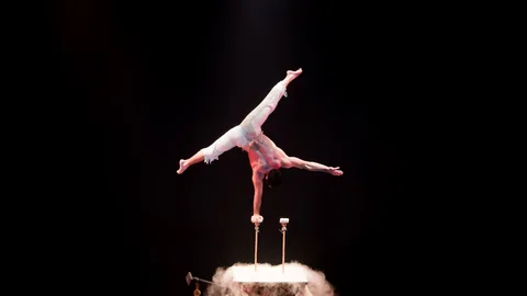 One Hand Stand Act and Chinese Pole