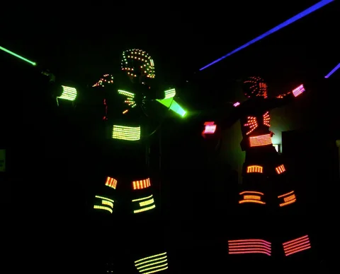 Smoke Laser LED Robot