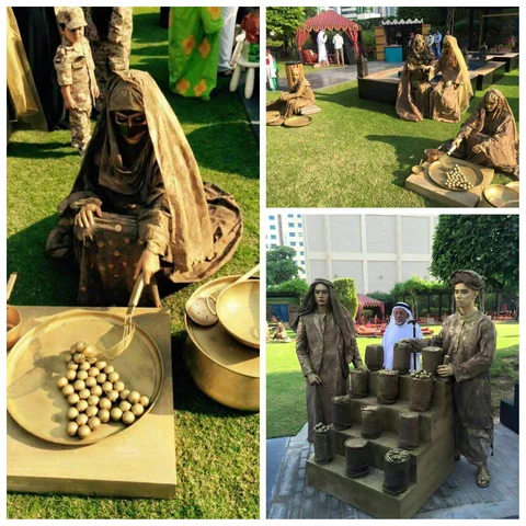 ARABIAN LIVING STATUE