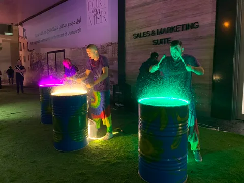 Led Drummers Stage Show