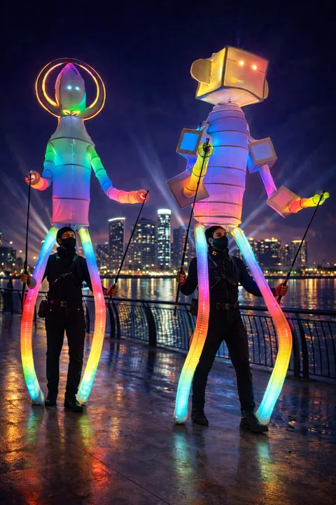 Tall Puppet LED Dancers