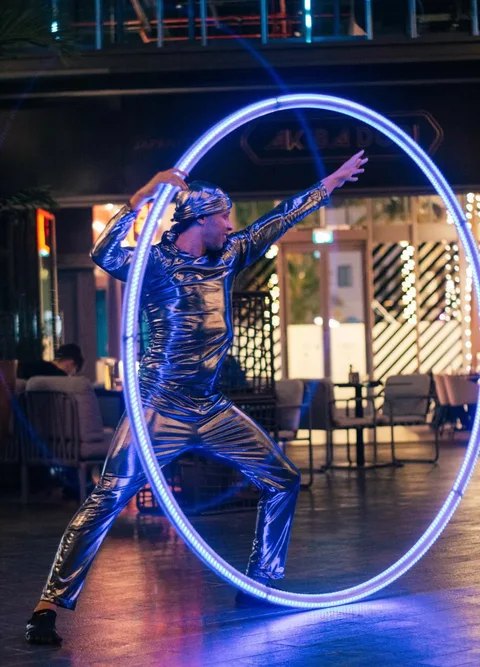 LED Cyr Wheel Artist