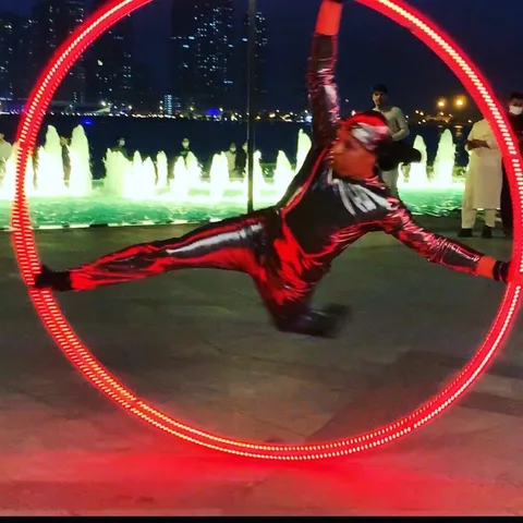 LED Cyr Wheel Artist