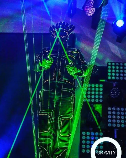 Laser Man Show with El Wire