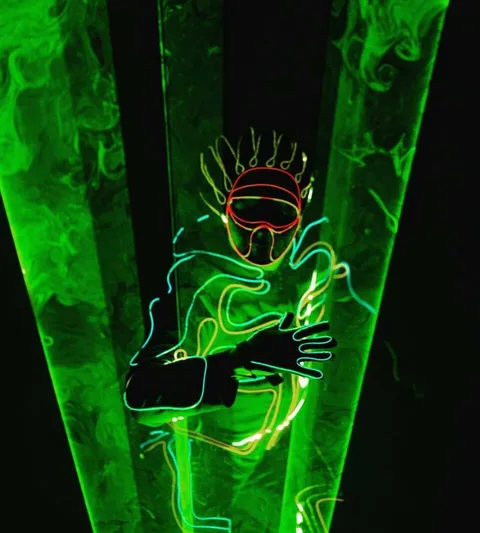 Laser Man Show with El Wire