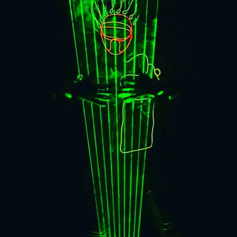 Laser Man Show with El Wire
