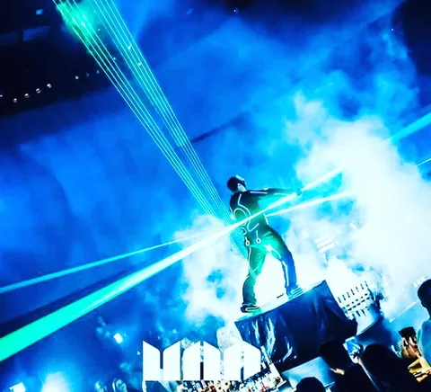 Laser Man Show with El Wire